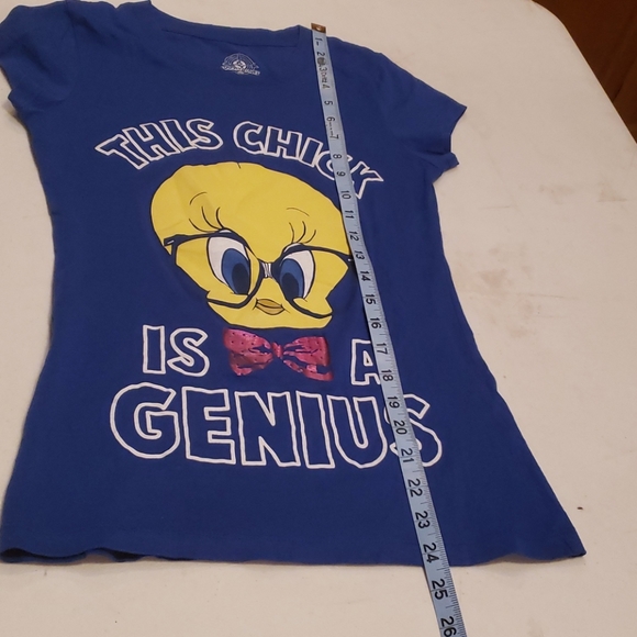 Looney Tunes Tweety Bird blue shirt sz small - Picture 7 of 9